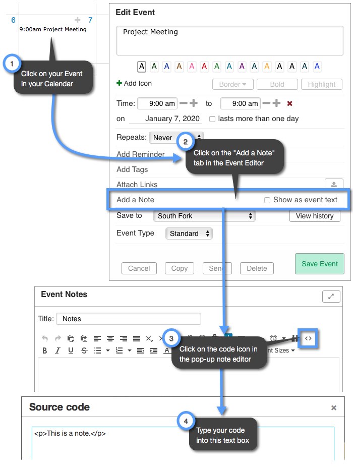 custom code in calendars